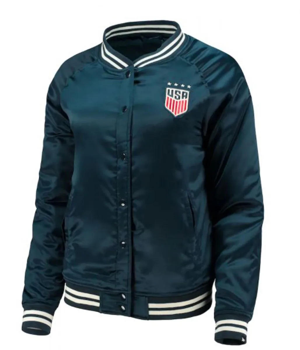 Team USA 5th & Ocean By New Era Navy Blue Jacket