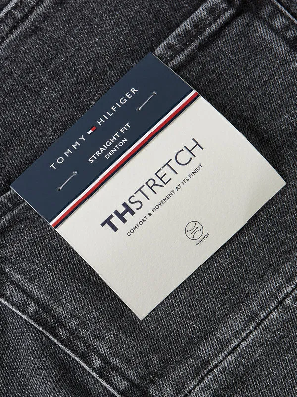 TOMMY HILFIGER Tommy Hilfiger TH Flex Denton Fitted Straight Faded Jeans - Grey