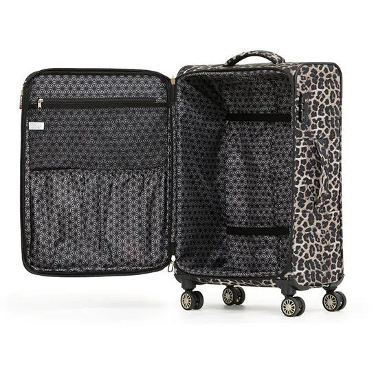 Tosca So Lite 3.0 Medium 66cmSoftside Leopard Print Luggage