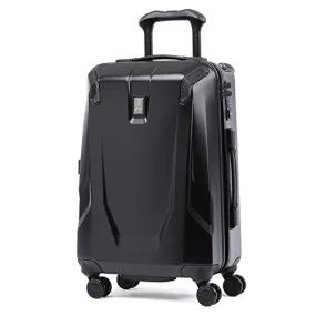 Travelpro Luggage Crew 11 21 Carry-on Slim Hardside Spinner w/USB Port, Obsidian Black/Blue Interior