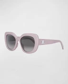 Triomphe Acetate Butterfly Sunglasses