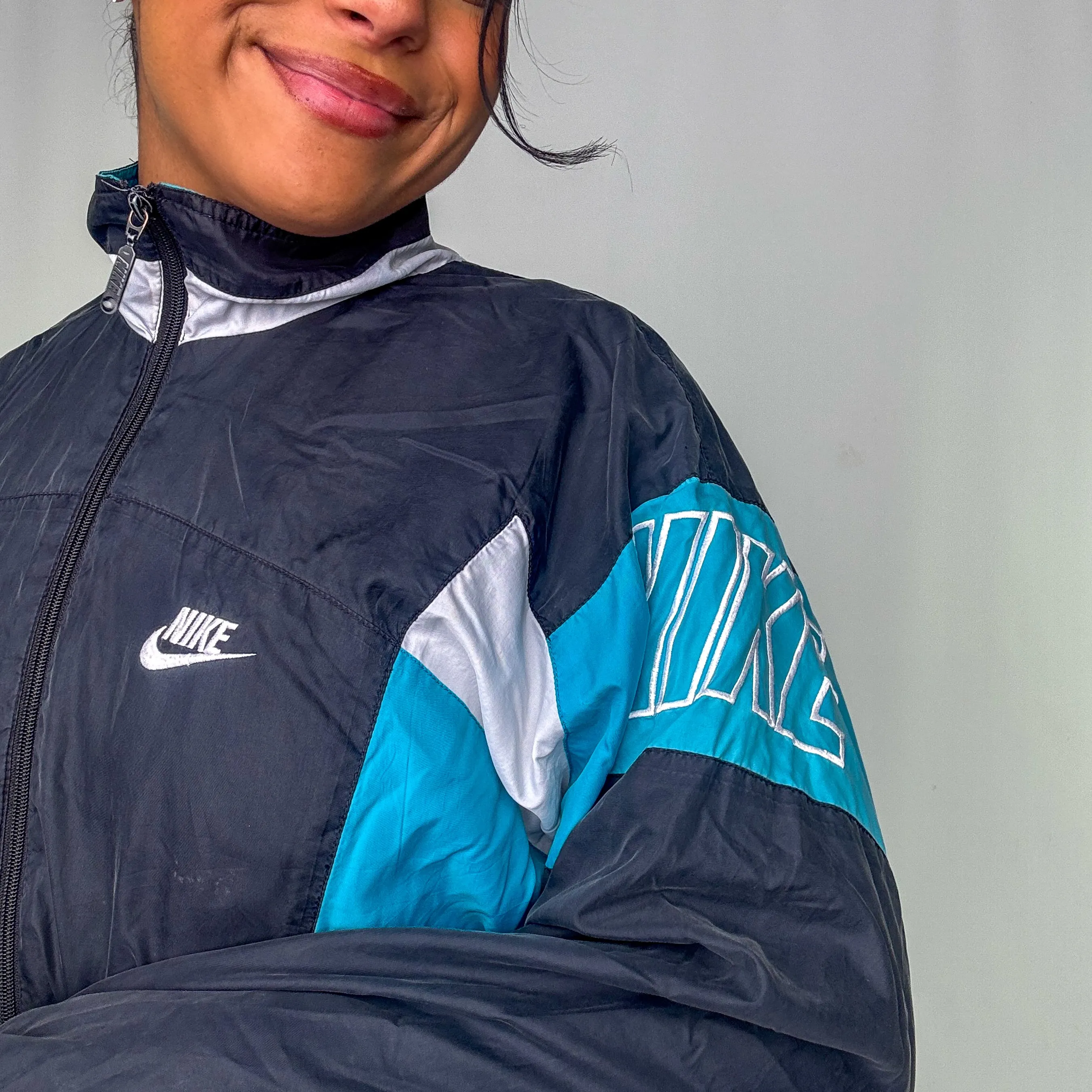 Turquoise y2ks Nike Track Jacket (S)