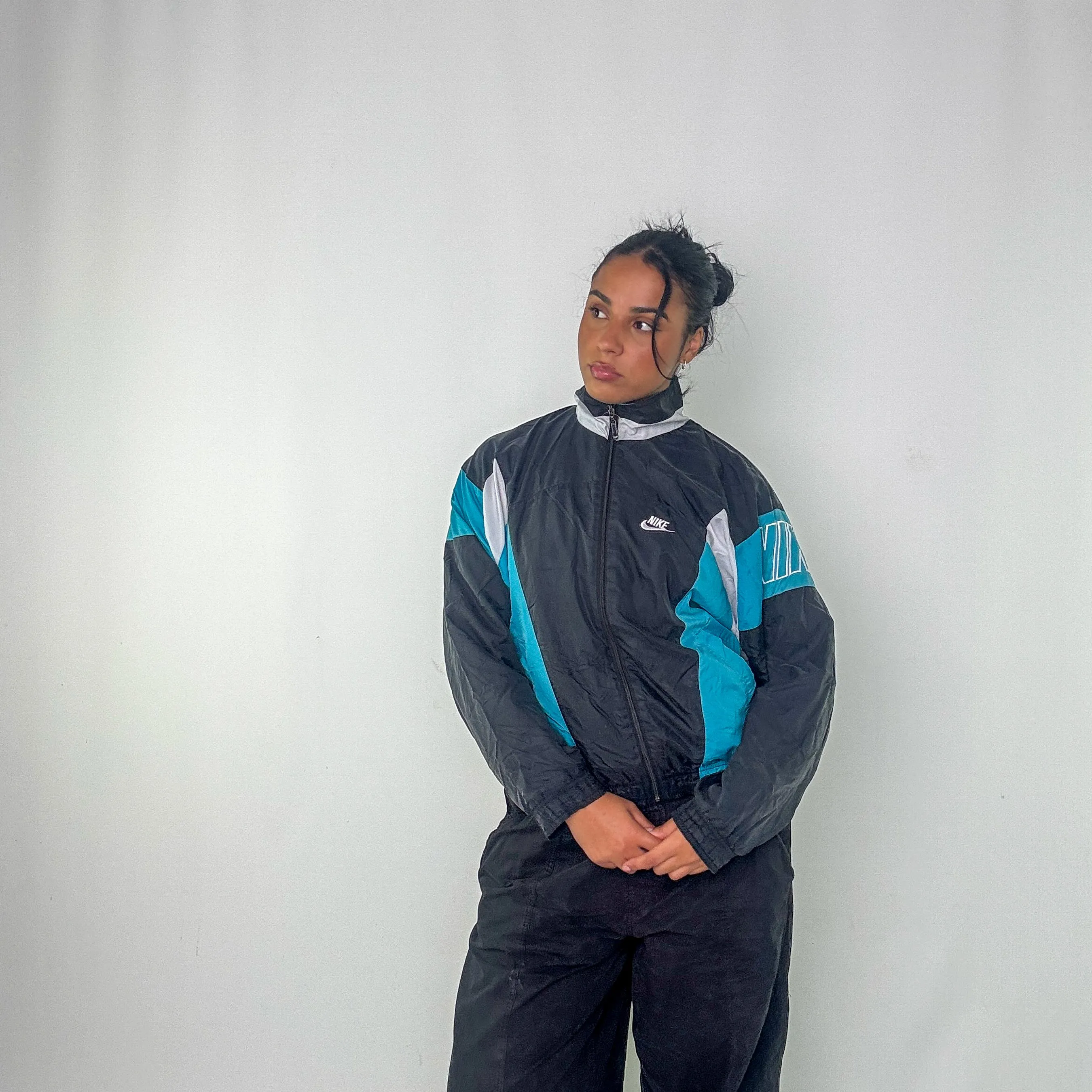 Turquoise y2ks Nike Track Jacket (S)