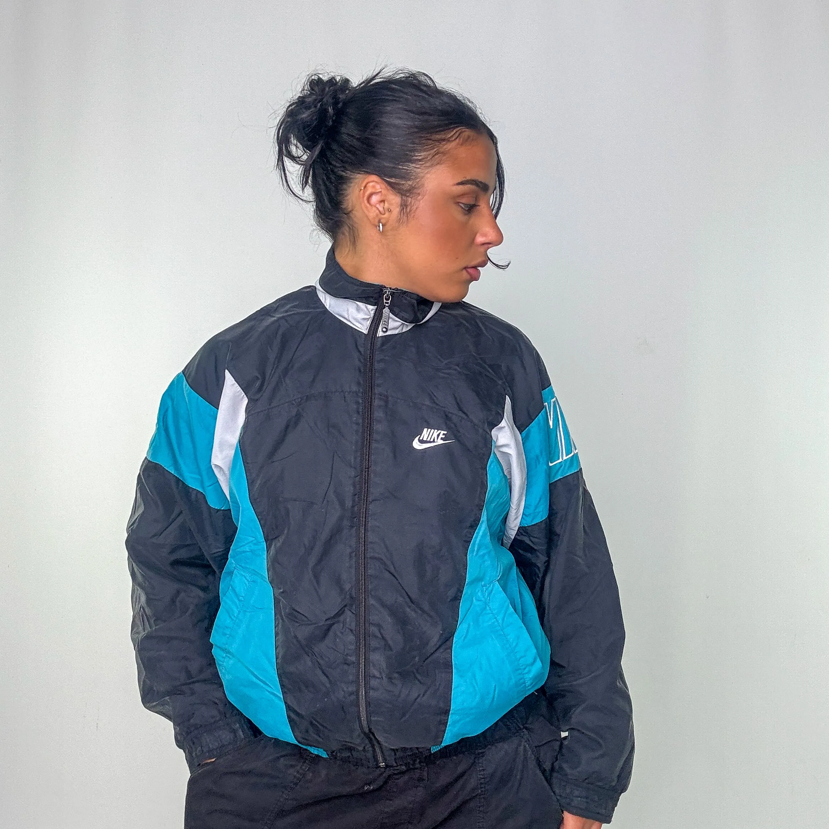 Turquoise y2ks Nike Track Jacket (S)