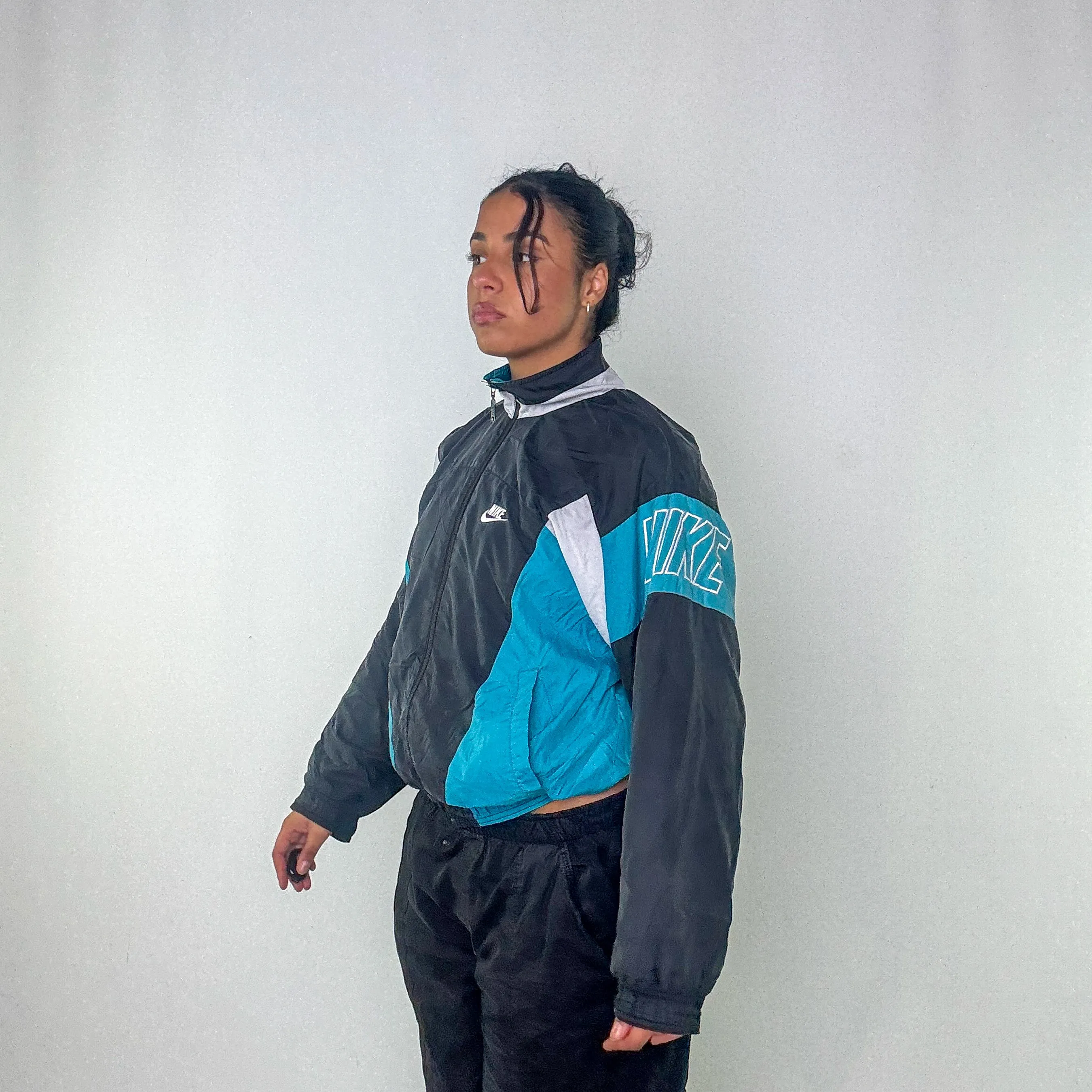 Turquoise y2ks Nike Track Jacket (S)