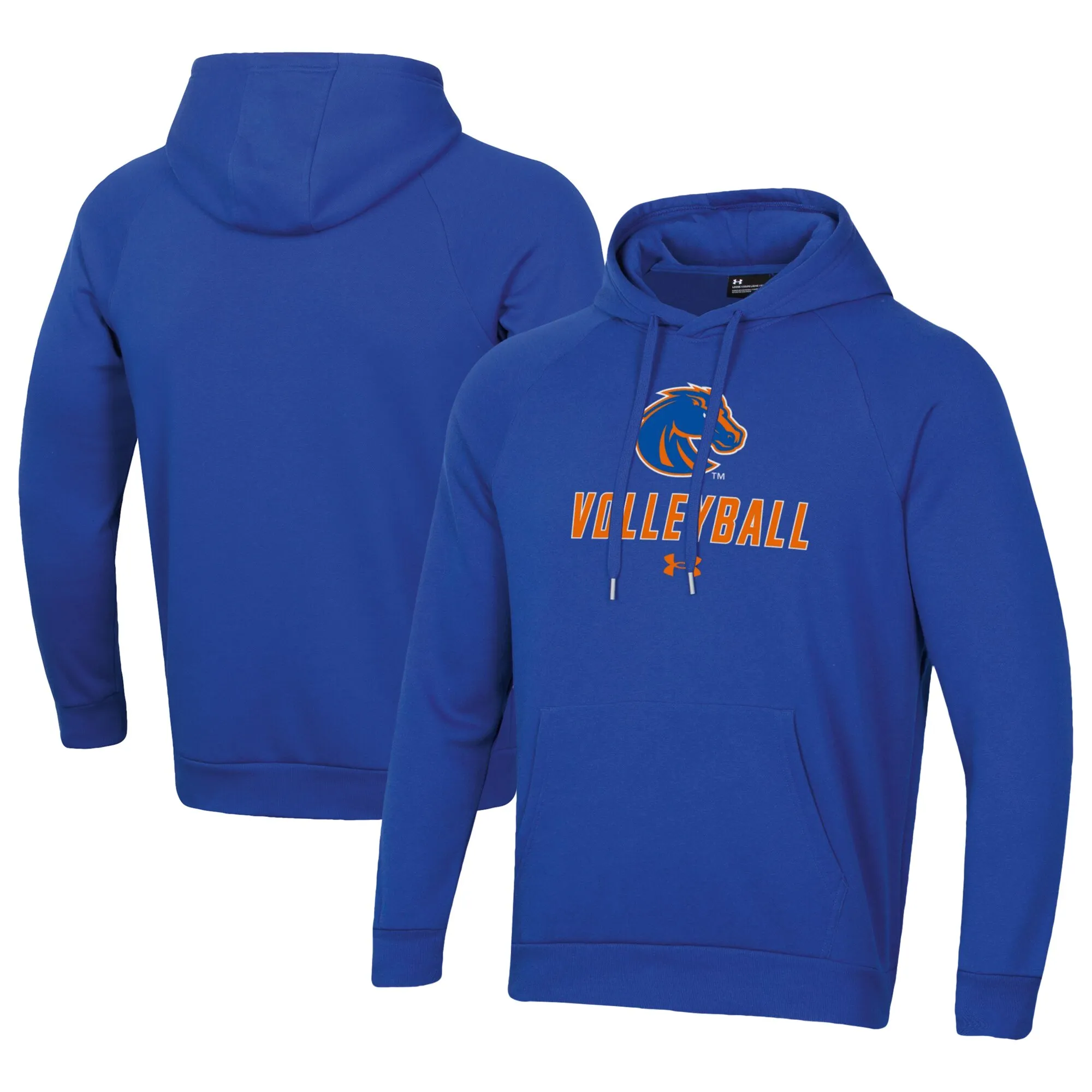 Under Armour Boise State Broncos Royal Rival Fleece Pullover Hoodie