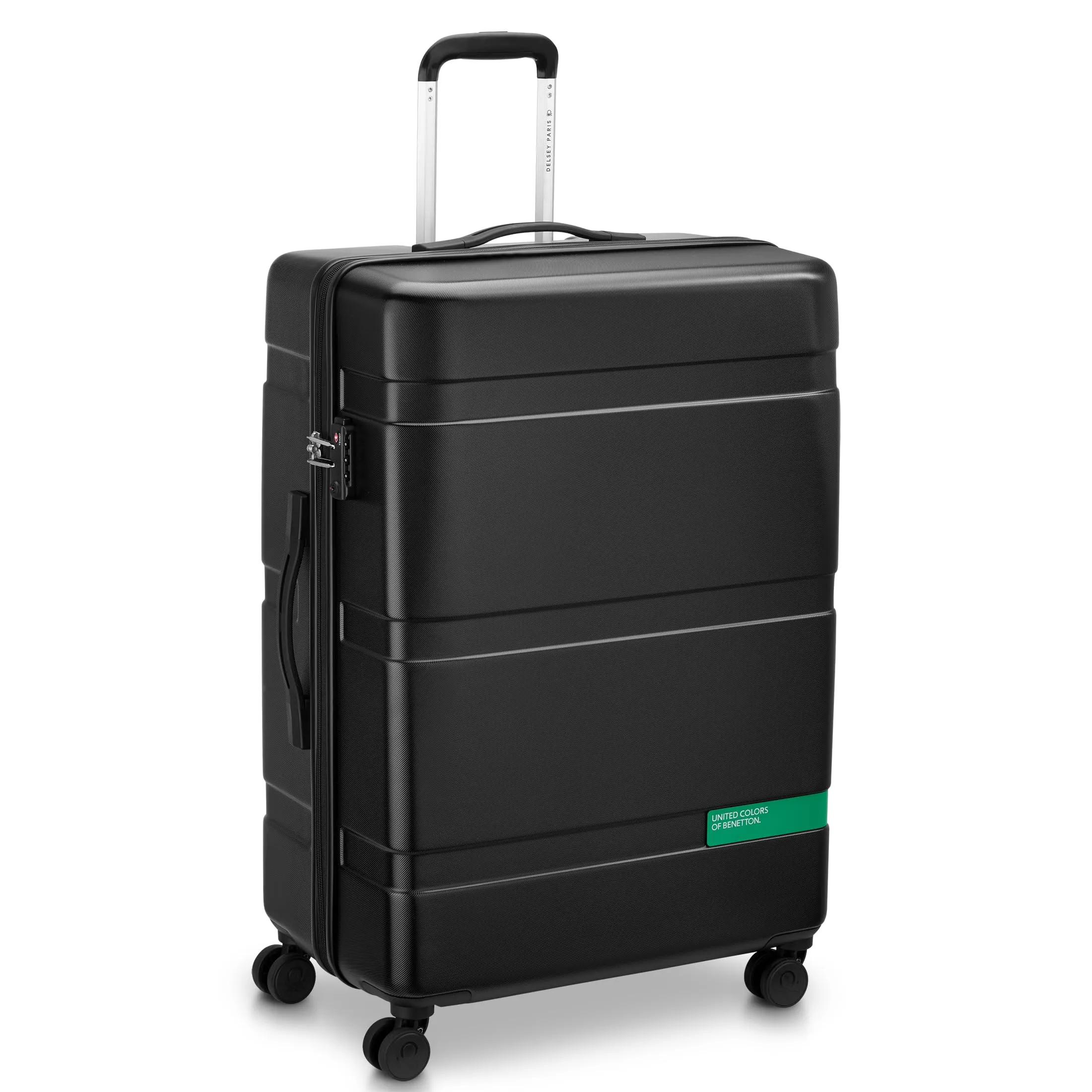 United Colors of Benetton Now Hardside Luggage with Spinner Wheels (3 Piece Set 19/23/27 Inch)  