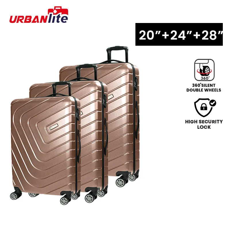 URBANlite Rayer 20+24+28 Bundle | 8-Wheel Spinner | Anti-Scratch | Hard Case Luggage