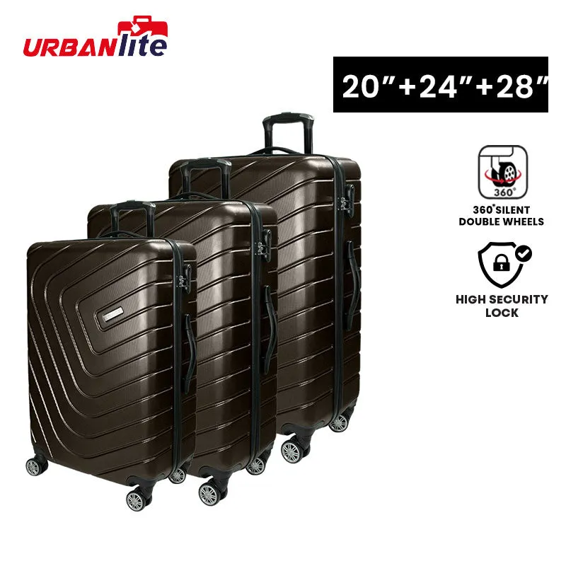 URBANlite Rayer 20+24+28 Bundle | 8-Wheel Spinner | Anti-Scratch | Hard Case Luggage