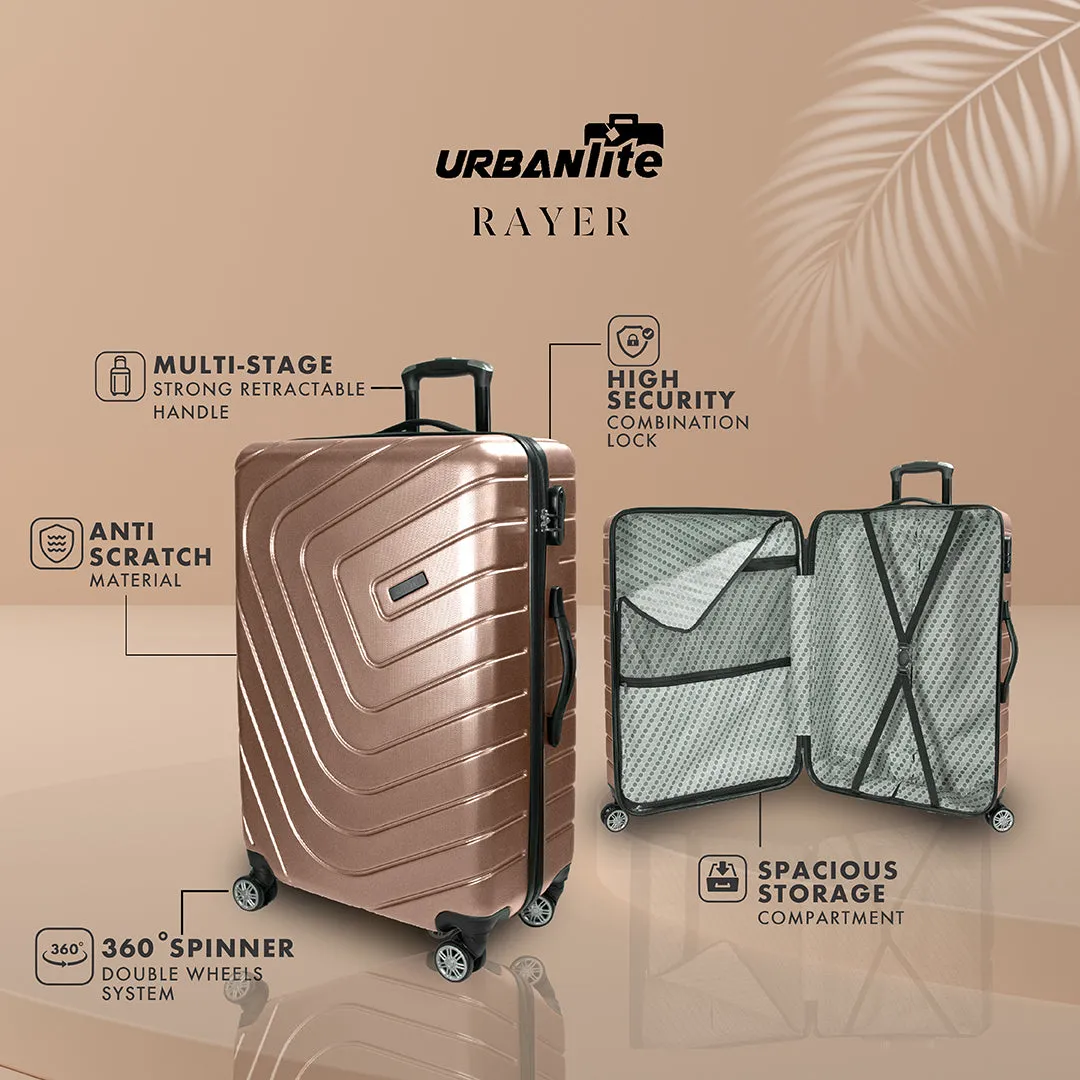 URBANlite Rayer 20+24+28 Bundle | 8-Wheel Spinner | Anti-Scratch | Hard Case Luggage