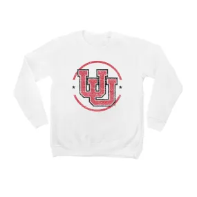 Utah Utes Youth White End Zone Pullover Sweatshirt