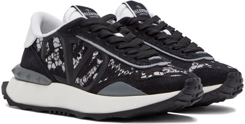 Valentino Garavani Black Lacerunner Sneakers