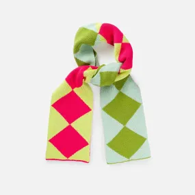 Verloop Mini Harlequin Scarf - Green/Jade