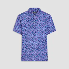 Victor Leaf Print OoohCotton Polo