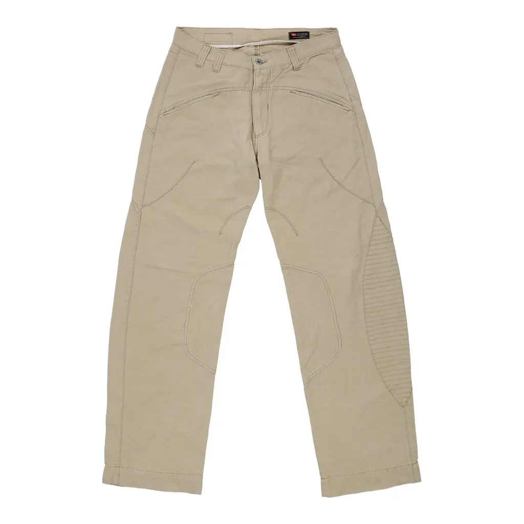 Virus Trousers - 32W 34L Beige Cotton