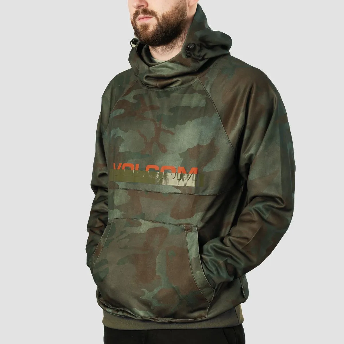 Volcom Hydro Riding Pullover Snow Hoodie Cloudwash Camo