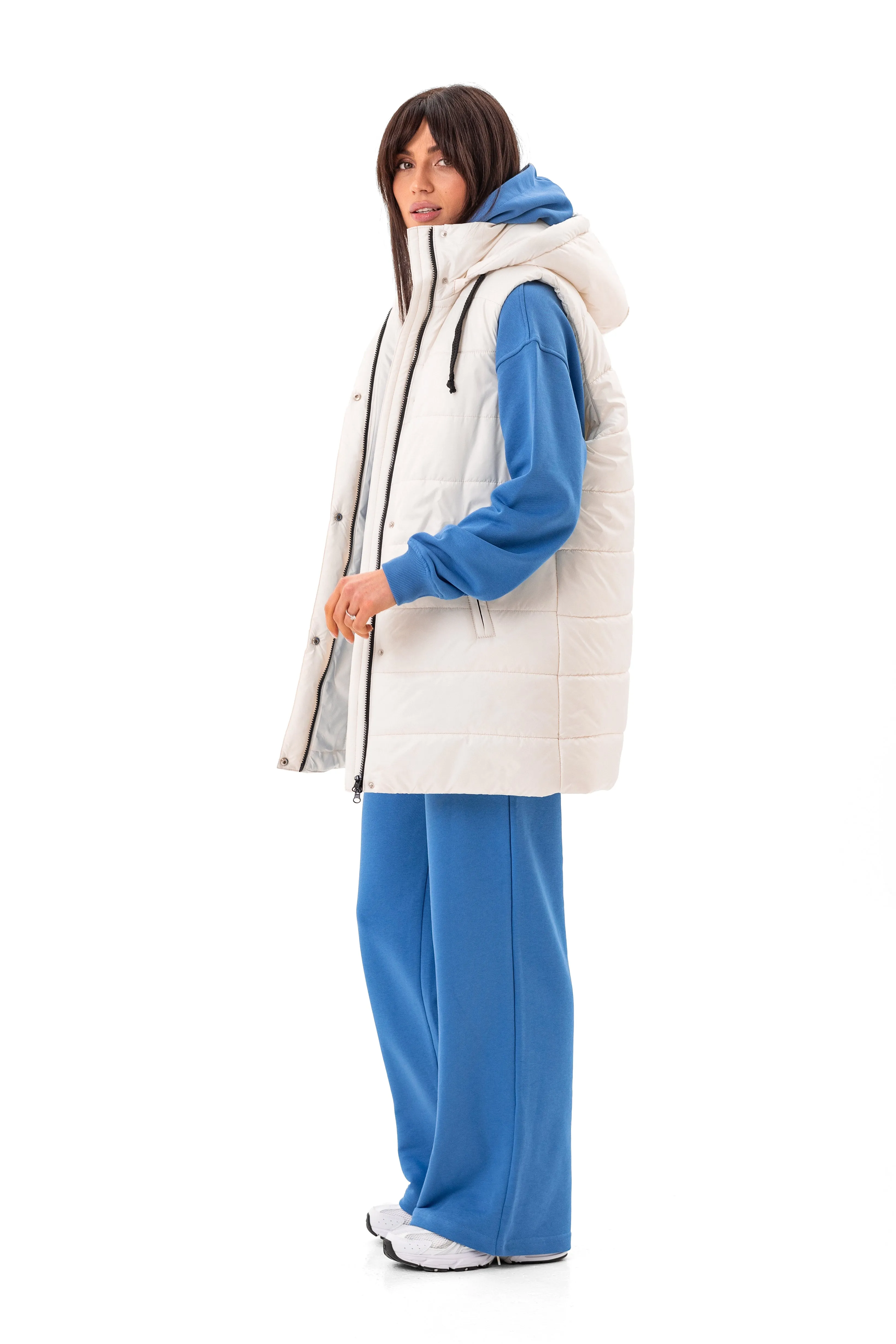 Water-Repellent Hooded Vest