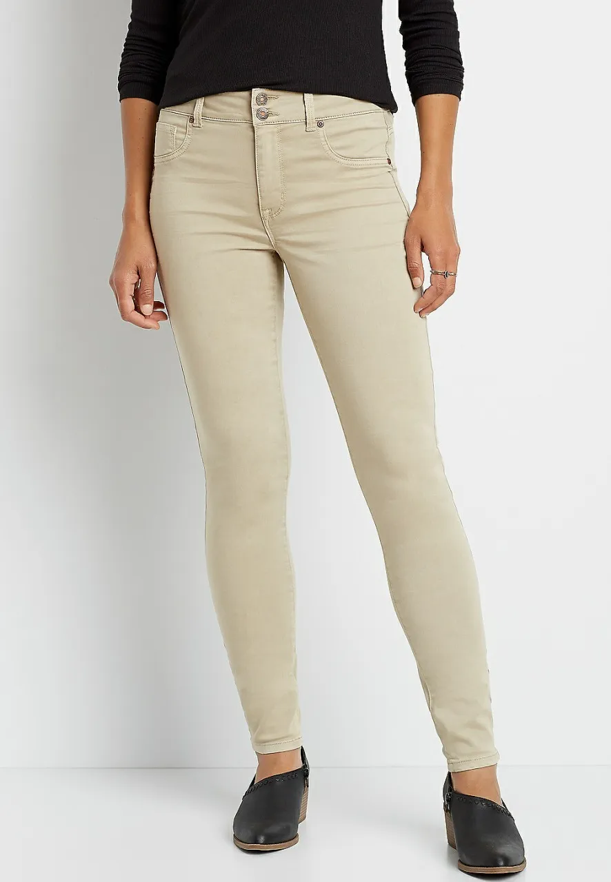 Women Maurices Jeans | High Rise Double Button Jegging Made With Repreve&Reg