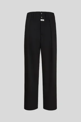 Wool Trousers with Tucks