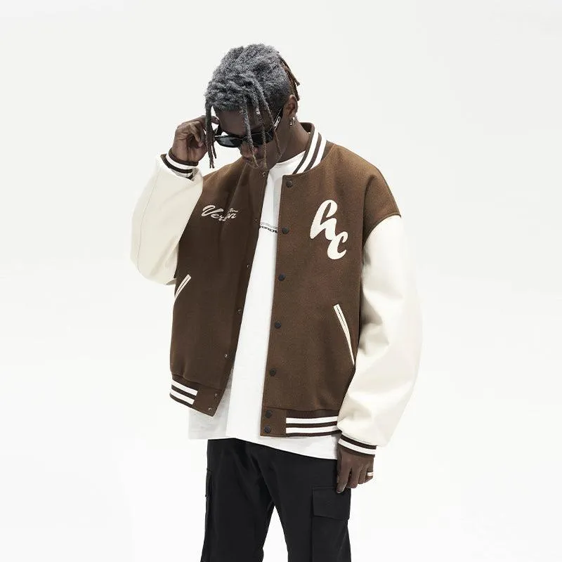 Woolen Logo Varsity Jacket