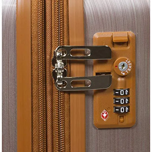 World Traveler Classique Hardside 2-PC Carry-On Spinner Luggage Set, Rose Gold, One Size