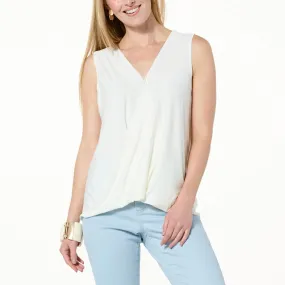      WynneLayers Sleeveless Twist Front Top     