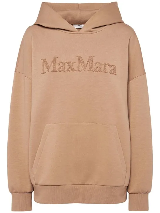 'S Max Mara   Sapore jersey logo hoodie 