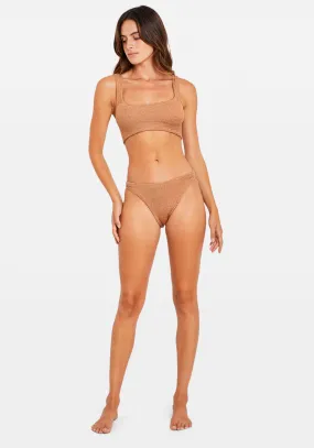 XANDRA BIKINI METALLIC COCOA