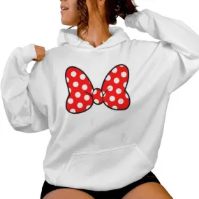 Yaya Mouse Family Vacation Bow Women Hoodie