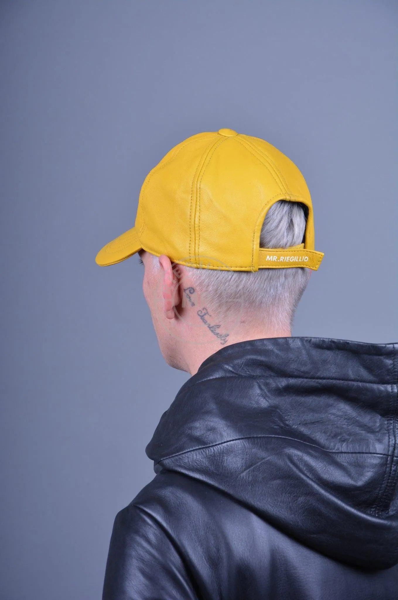 Yellow Leather Cap