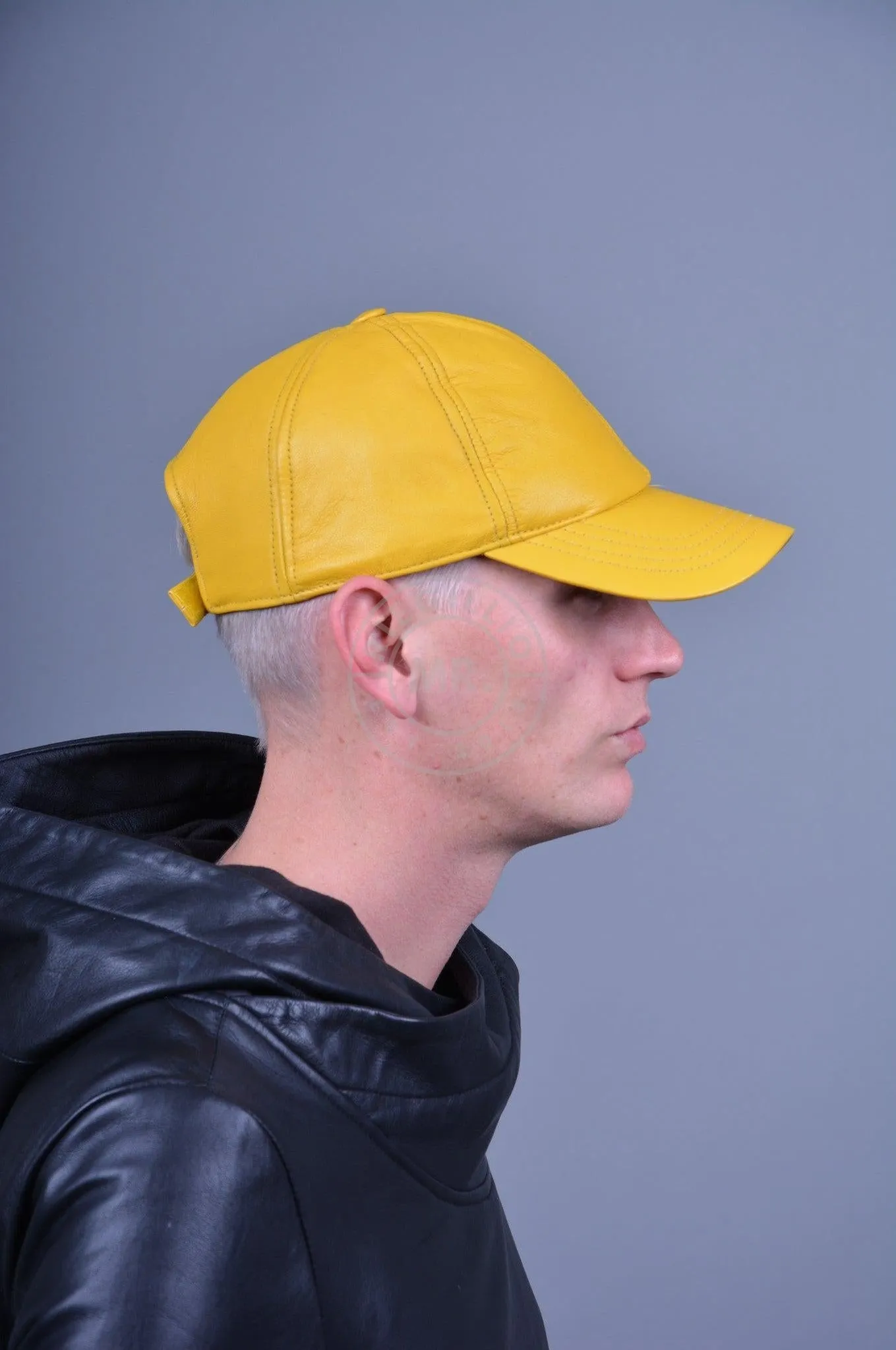 Yellow Leather Cap