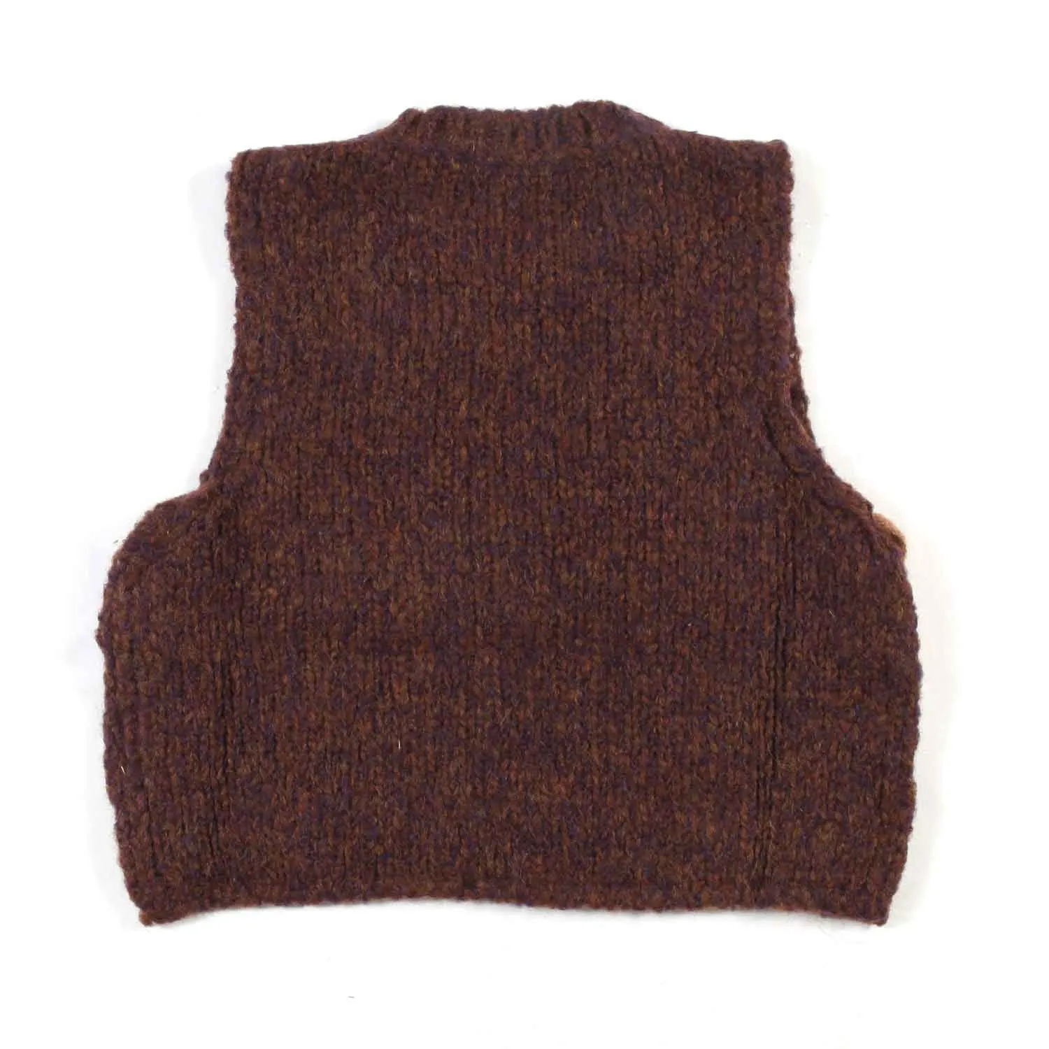 Zhoe & Tobiah Plum And Biscuit Vest For Girl